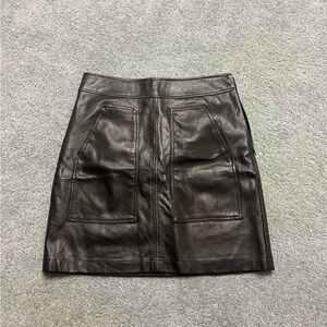 Loft faux leather skirt